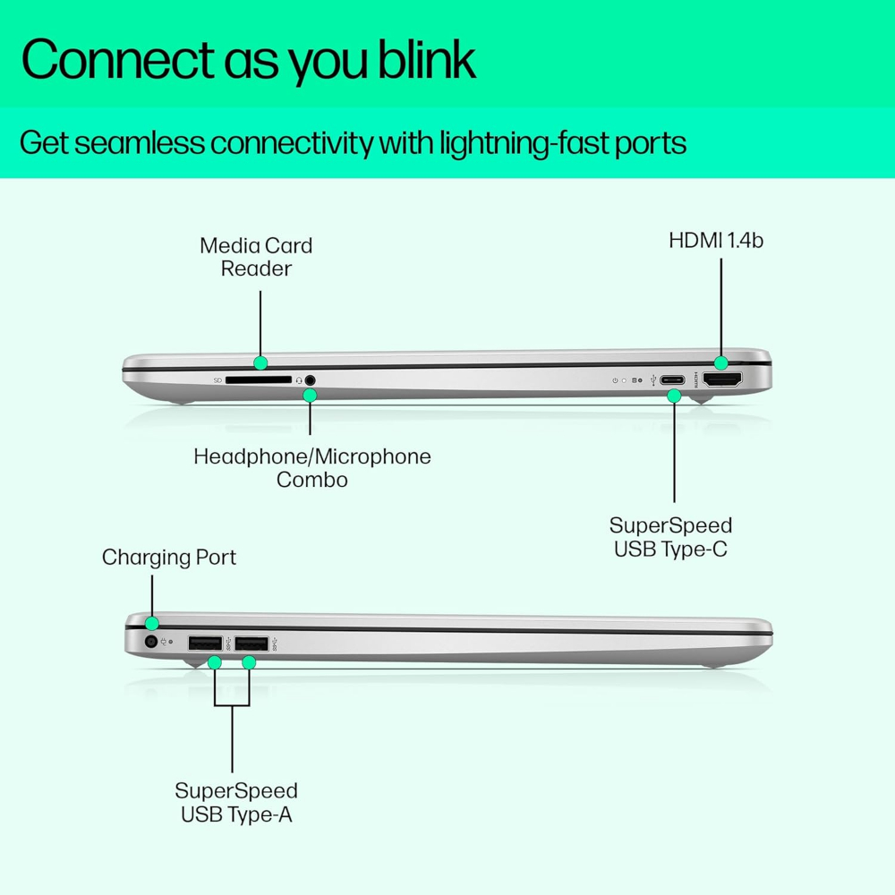 HP 15s Core i7 12th Gen (8GB RAM/512GB SSD/FHD/15.6" (39.6 cm)/Windows 11/MS Office/Backlit Keyboard/Silver/