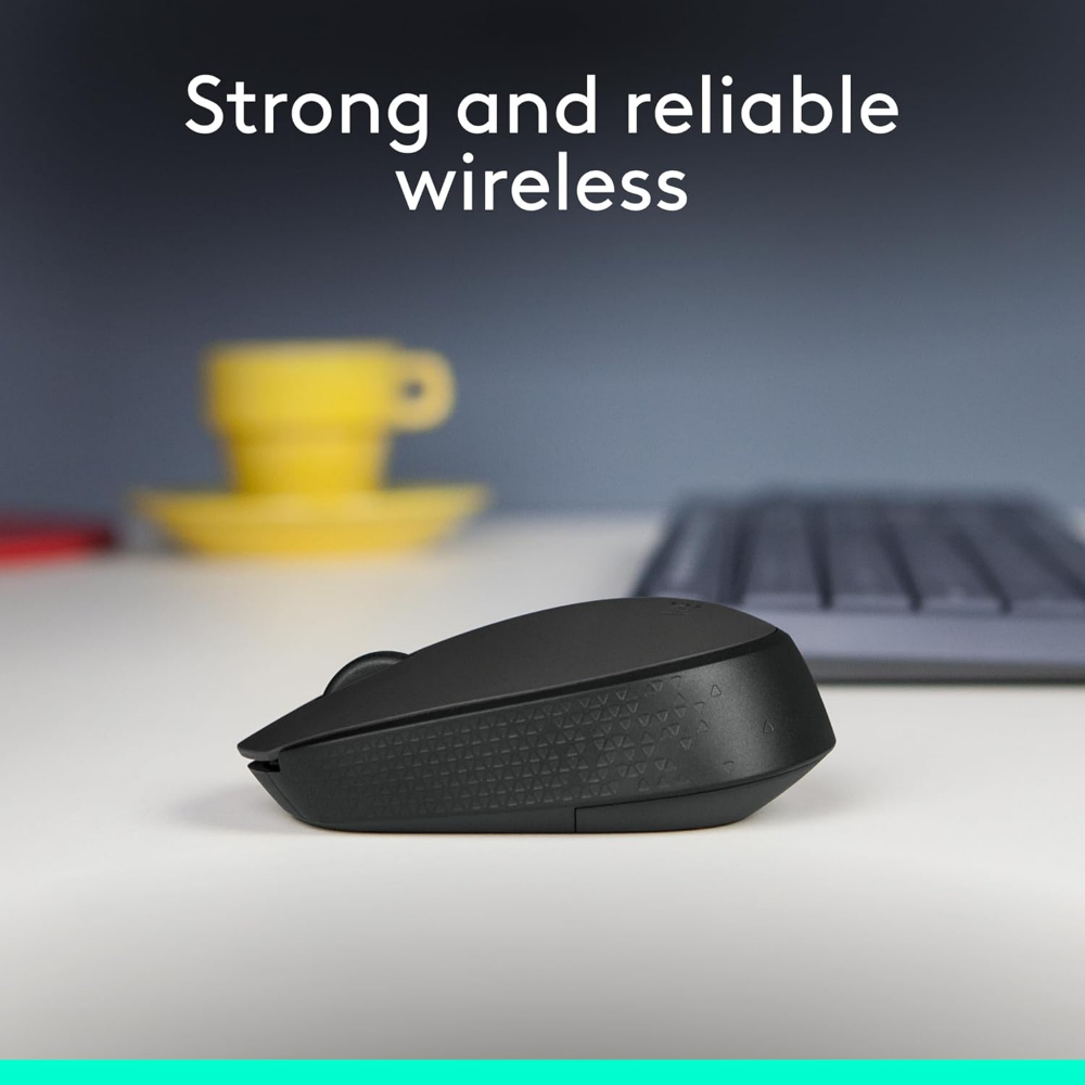 Logitech M171 Wireless Mouse for PC, Mac, Laptop, 2.4 GHz with USB Mini Receiver, Optical Tracking, 12-Months Battery Life