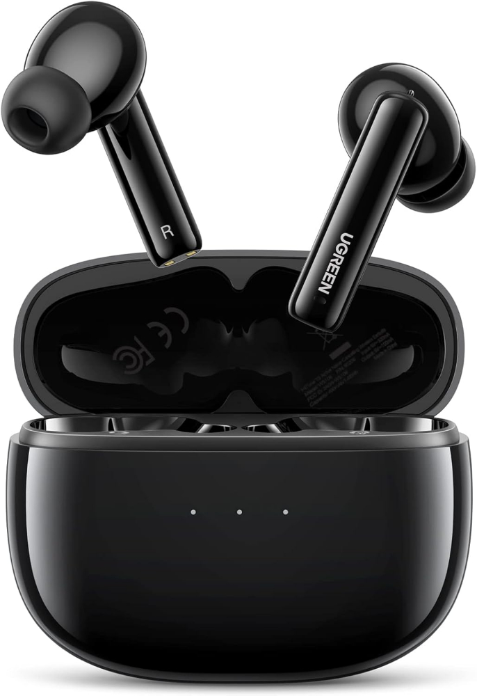 UGREEN HiTune T3 Active Noise Cancelling Wireless Earbuds Bluetooth 5.2, AI-Enhanced Clear Calls Bluetooth Earbuds with mic, Transparency Mode, 10mm Drivers with Bass Boost, HiFi Sound,Fast Pair