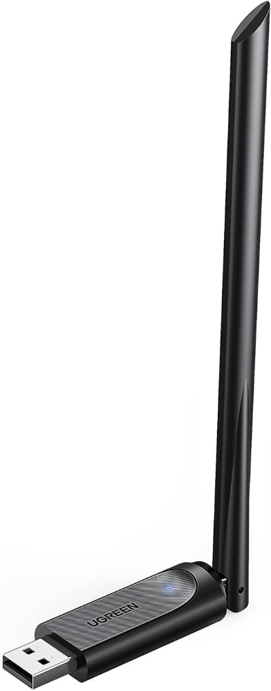 UGREEN USB 2.0 WiFi Adapter AC650 Wireless Dual Band Dongle with 6dBi High Gain Antenna 2.4GHz/5GHz 802.11AC for Desktop Laptop PC Windows