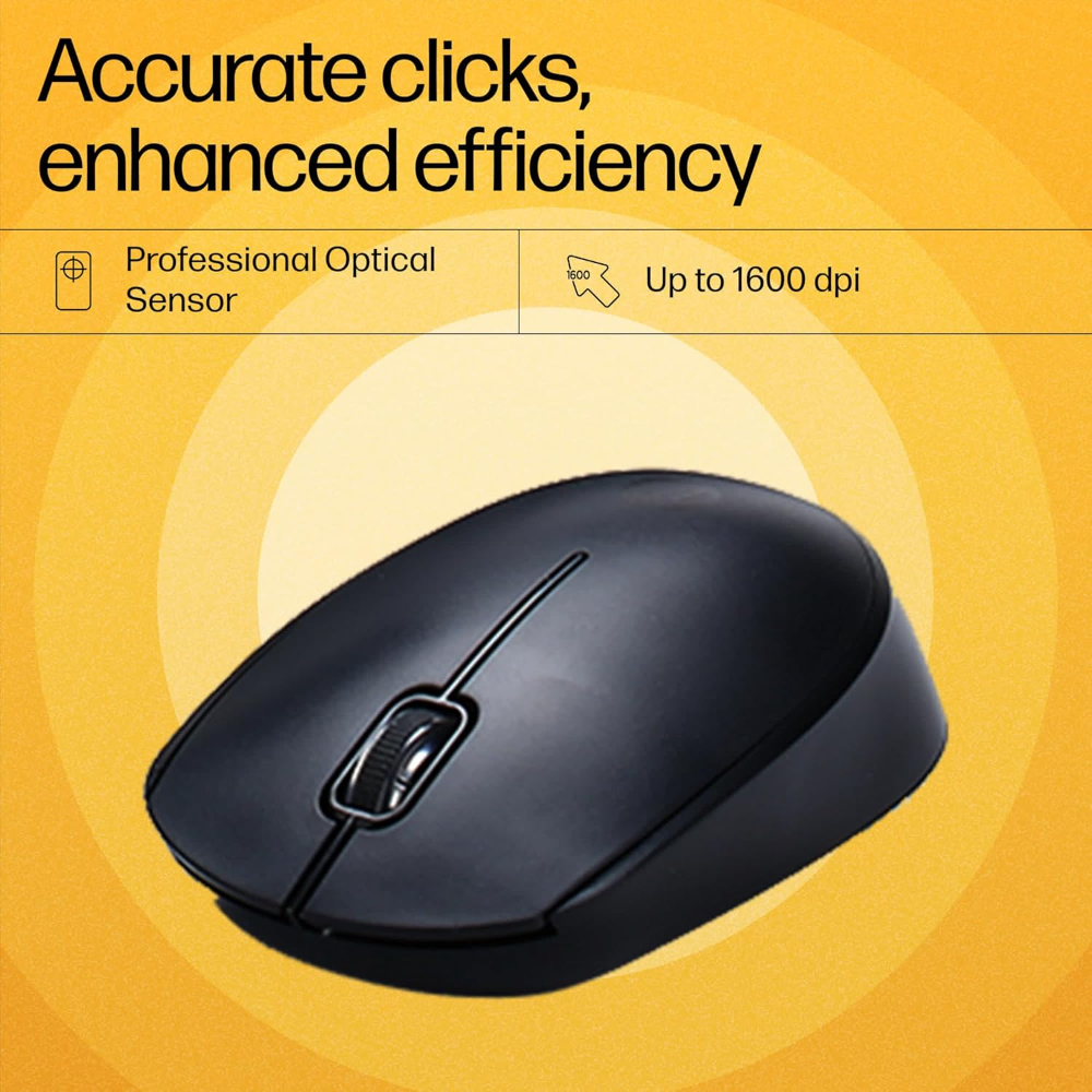 HP CS10 Wireless Keyboard Mouse Combo/2.4 GHz Wireless Connection