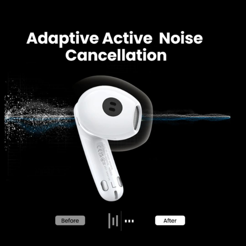 UGREEN HiTune H6 Pro Hybrid Active Noise-Cancelling Earbuds White