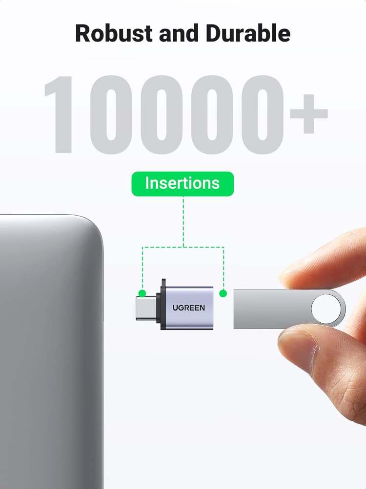 UGREEN USB C to USB A 3.2 10Gbps OTG Adapter With Lanyard
