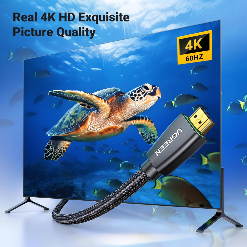 UGREEN HDMI 2.0 4K Male to Male Cable Black 1m