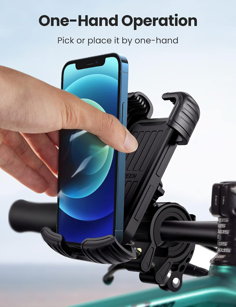 UGREEN Bike Phone Mount Motorcycle Phone Holder Bicycle Mountain Motorbike Handlebar
