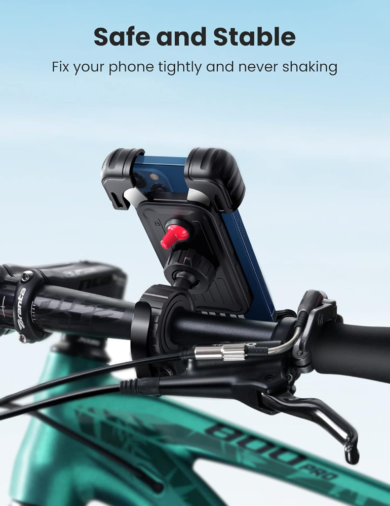 UGREEN Bike Phone Mount Motorcycle Phone Holder Bicycle Mountain Motorbike Handlebar