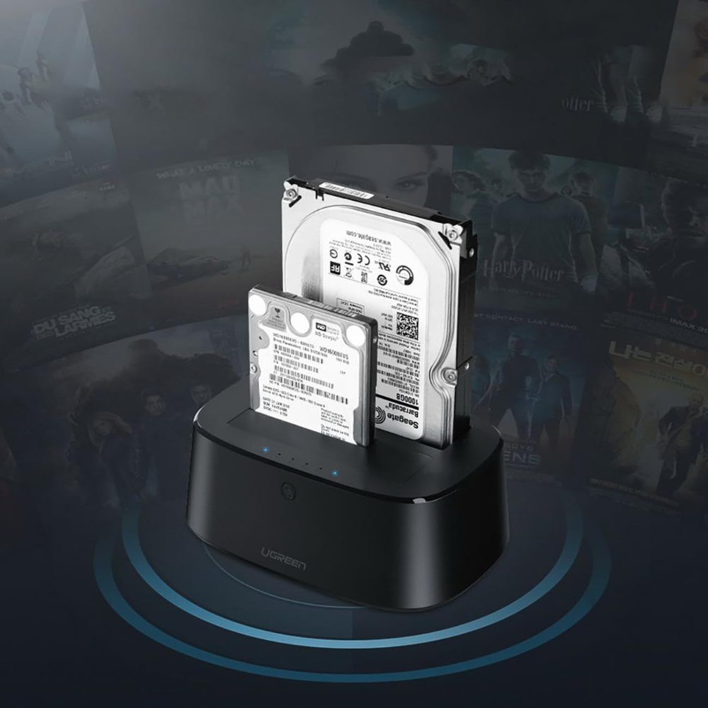 UGREEN USB 3.0 to SATA Dual-Bay Hard Drive Duplicator/Cloner EU