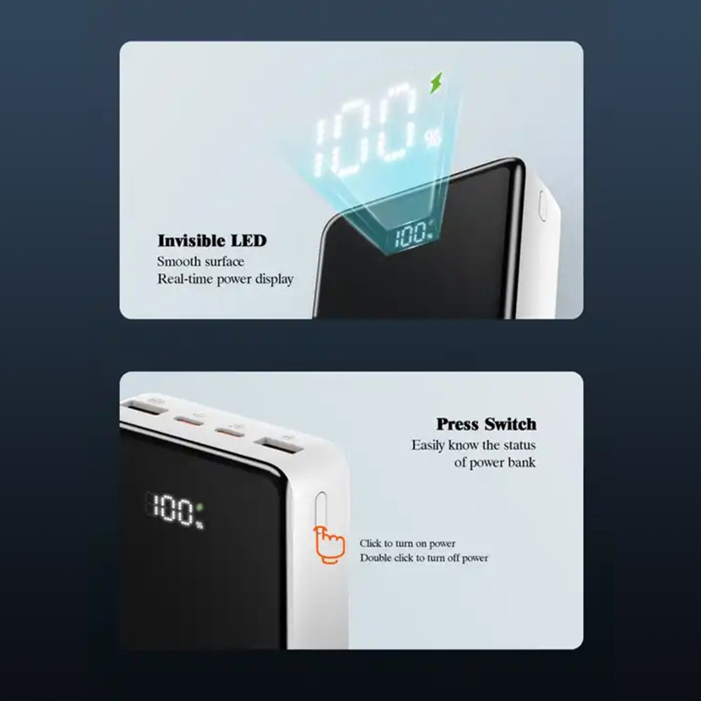 Lightwave 20000mAh Laptop Power Bank – Dual USB-C Fast Charging