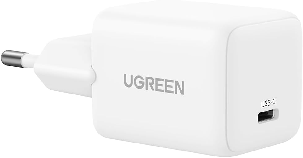 UGREEN GaN Fast Charger 20W Compact USB-C Power Adapter | Charges iPhone,Samsung,iPad and More with PD Fast Charging,for Home,Office and Travel